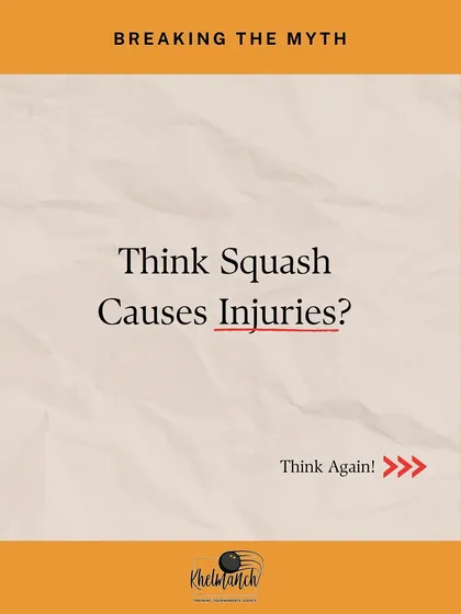 Breaking the myth that squash causes injuries. With the right training and preparation, it's one of the safest and most effective ways to stay active and fit.