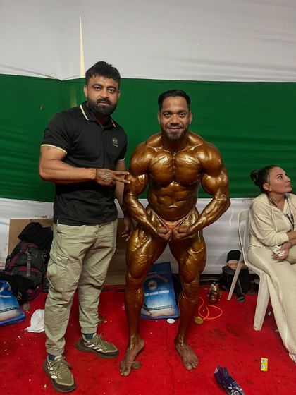 With my Guruji backstage. It's not just about talent; it's about who is hungrier for the win.