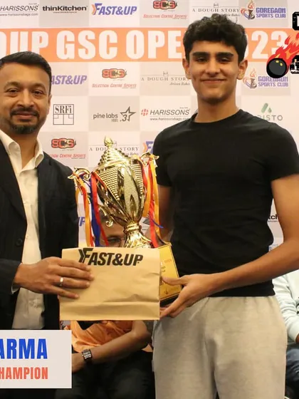 Presenting Dev Sharma, the Boys Under 17 Champion. His performance at the GSC Open was a showcase of skill and composure under pressure.