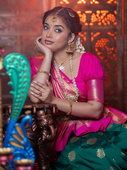 A serene and artistic shot from the class demonstration.