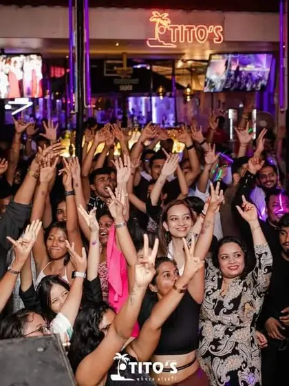 A sea of happy faces and hands in the air at Tito's. This is what a successful weekend night looks like.