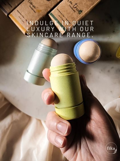 Indulge in quiet luxury with my skincare range. These solid deodorant sticks offer a natural alternative, keeping you fresh with plant-based ingredients and eco-friendly packaging.