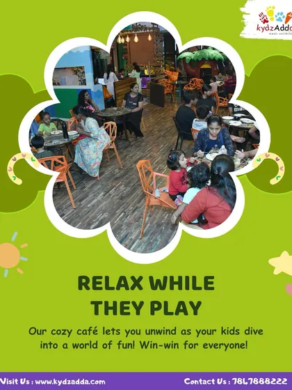 I created Kydzadda for parents just as much as for kids. While your little ones are safely playing, you can unwind in my cozy café with a coffee and free Wi-Fi. It’s a win-win for everyone in the family.