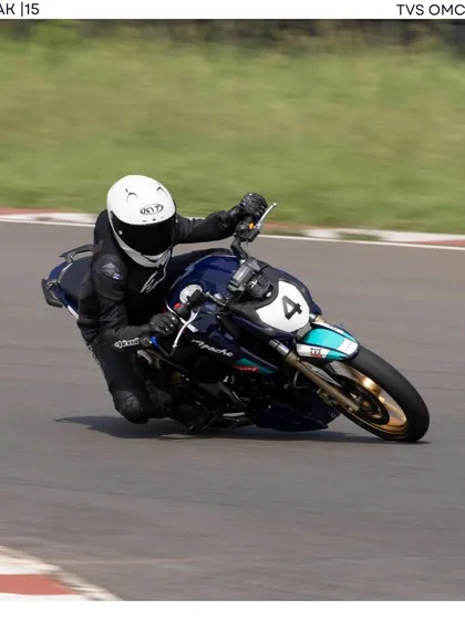 We build racers from the ground up. This is our student, Poojita AK, during the TVS OMC 2024 championship. We are proud to coach the next generation of Indian motorsports champions.