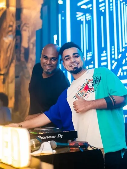 With DJ Milan at Sugar Factory. Our partnership on Wednesday nights brings a powerful energy to the console.