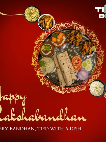 Happy Rakshabandhan! This post celebrates the bond between siblings, tied with love and a delicious meal. Our thali is perfect for a festive celebration at home.