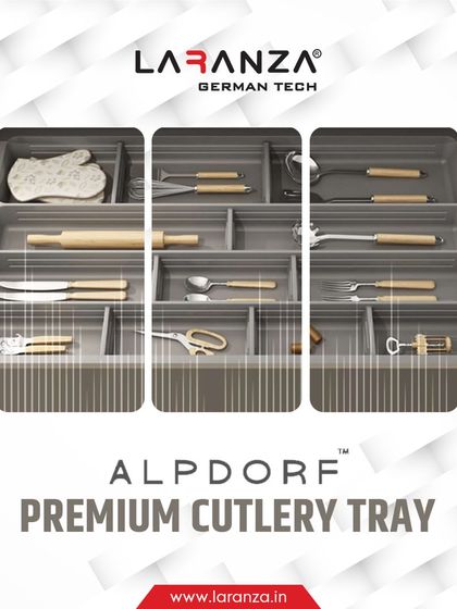 The Alpdorf premium cutlery tray is designed for those who appreciate style and order. It keeps your kitchen essentials neat and accessible with a sleek, modern look.