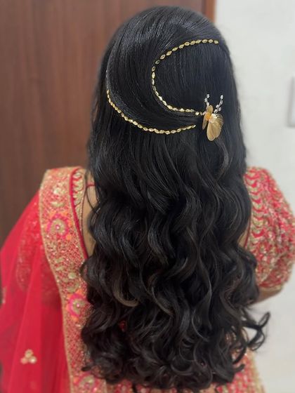 Bhavya Achar - Bridal & Occasion Styling Romantic Open & Half-Up Styles photo 68