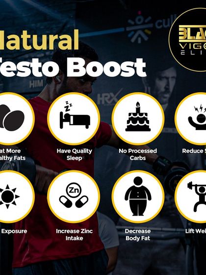 Looking to naturally boost testosterone? This infographic provides eight key lifestyle tips, including eating healthy fats, getting quality sleep, reducing stress, and lifting weights.