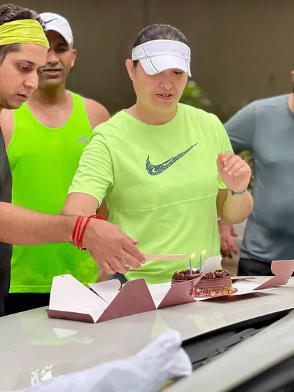A birthday celebration right after a Sunday half marathon. We combine our passion for running with our love for celebrating our members' special days.