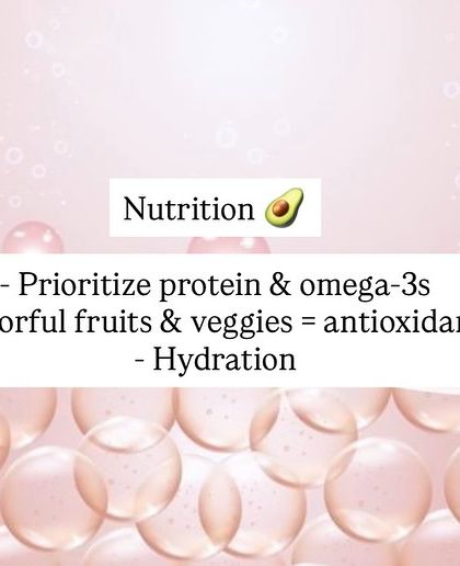 Good nutrition is fundamental. I advise my patients to prioritize protein and omega-3s, eat a variety of colorful fruits and vegetables for antioxidants, and stay well-hydrated for optimal skin and hair health.