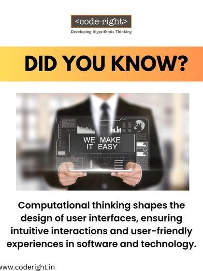 Did you know that computational thinking is key to designing user-friendly technology? I teach these core principles so that kids not only learn to code but also understand how to create intuitive and effective solutions.