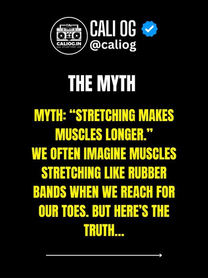 The myth is that stretching makes muscles longer. We often imagine our muscles like rubber bands, but here's the truth about what's really happening.