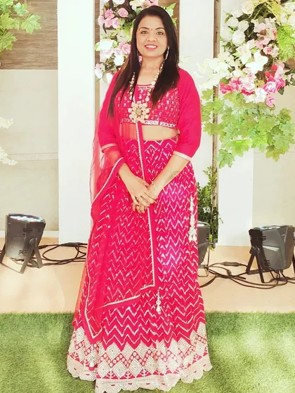 My outfit for a Lagnageet event, ready to host a day of sacred traditions.