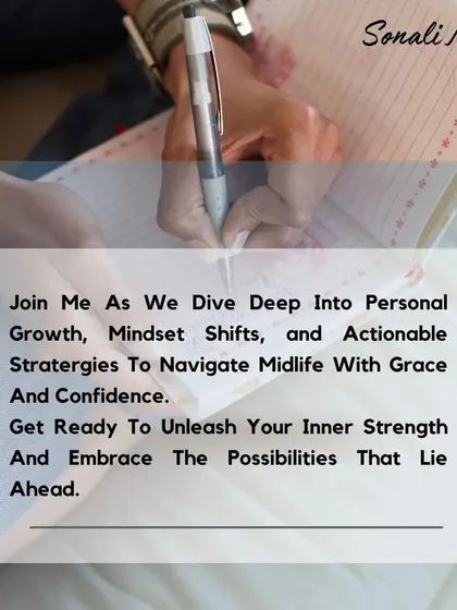 Join me as we dive deep into personal growth and mindset shifts. I provide actionable strategies to help you navigate midlife with grace and confidence, so you can unleash your inner strength and embrace the possibilities ahead.