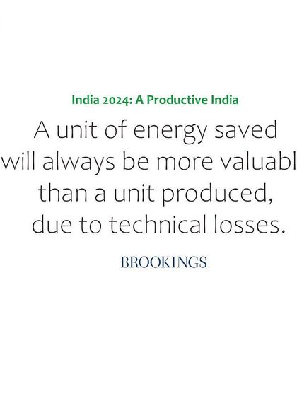 As noted by Brookings India, a unit of energy saved will always be more valuable than a unit produced due to technical losses in generation and transmission. This simple fact is the economic foundation of our business model.