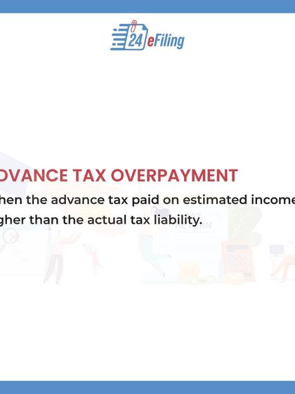 An advance tax overpayment refund occurs when the tax you paid on estimated income is higher than your actual tax liability for the year.