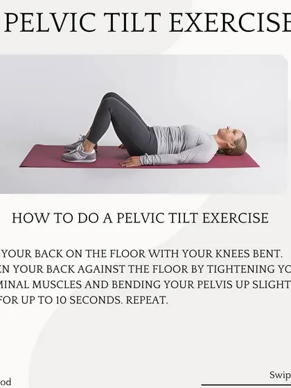 Dealing with back pain? Here is a simple yet effective physiotherapy exercise, the pelvic tilt, that can provide relief. This is an example of the practical, easy-to-follow guidance I provide to my patients.