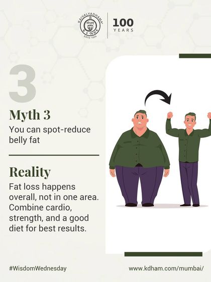 Many believe you can spot-reduce belly fat, but this is a myth. Fat loss occurs throughout the body and is best achieved with a combination of cardio, strength, and a balanced diet.