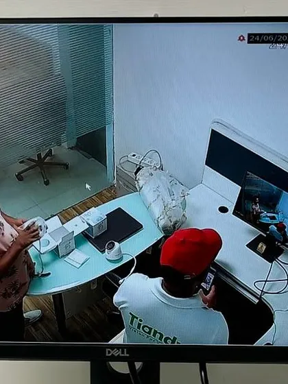 This is the result you can expect: crystal-clear live footage on your monitor. This screen shows the feed from a CP Plus IP camera system my team installed, ensuring there are no blind spots in the office.