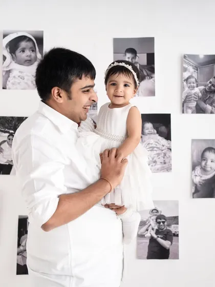 A sweet portrait of a father and his baby girl. The genuine smiles here are what I always aim to capture.