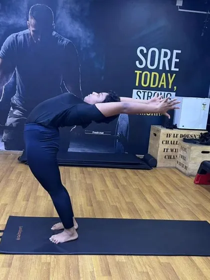 A standing backbend, or Anuvittasana, is a great way to open the entire front body. I teach how to engage the legs and core to protect the lower back in these deep stretches.