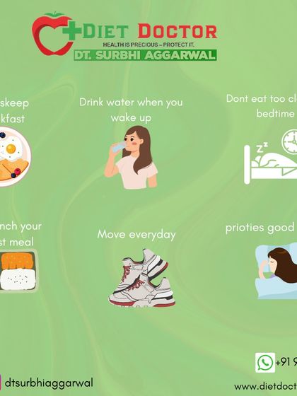 These simple daily habits are crucial for weight management. I encourage starting the day with water, never skipping breakfast, moving every day, and prioritizing good sleep.