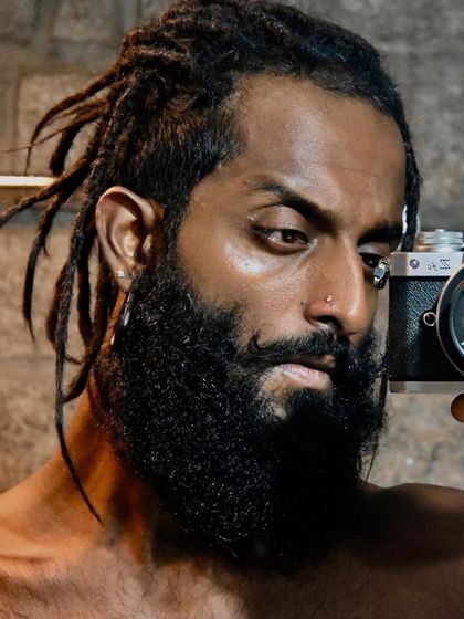 A self-portrait. I am not your "guru ji."