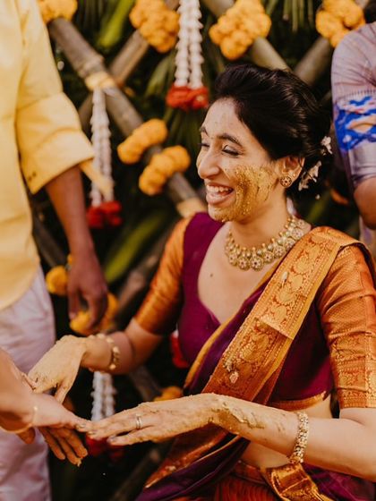 Decor by Aditya - Full-Service Wedding Planning Vibrant Haldi & Mehendi Decor photo 3