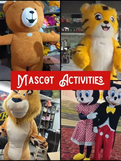Let us bring the fun with our mascot activities. You can book character appearances from favorites like Mickey and Minnie Mouse or friendly animals like a teddy bear, tiger, or lion to entertain the kids.