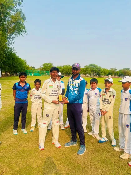 Well done, Ekansh. A brilliant all-round performance as a wicket-keeper and batsman to win Player of the Match.