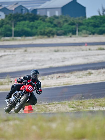 "Run the race of life at your own pace, The rest will follow." A rider shares a moment of reflection and a great action shot from their time at our track school.