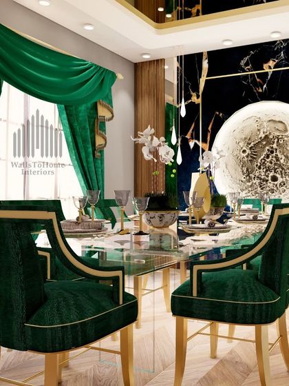 WallsToHome Interiors - Turnkey Home Interiors Luxurious Living & Dining Spaces photo 44