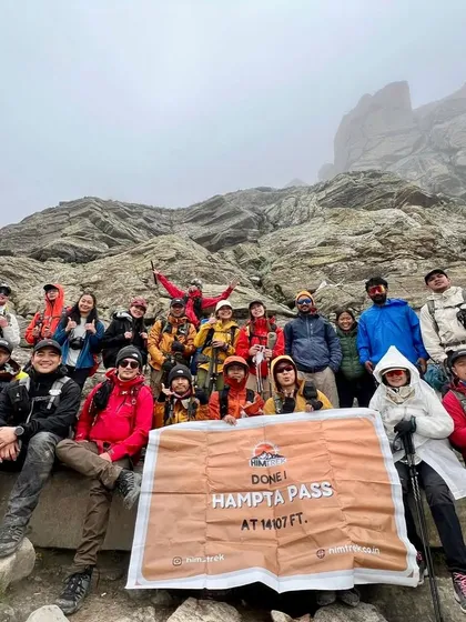 The triumphant group from Thailand at Hampta Pass, 14,107 ft. The smiles say it all.