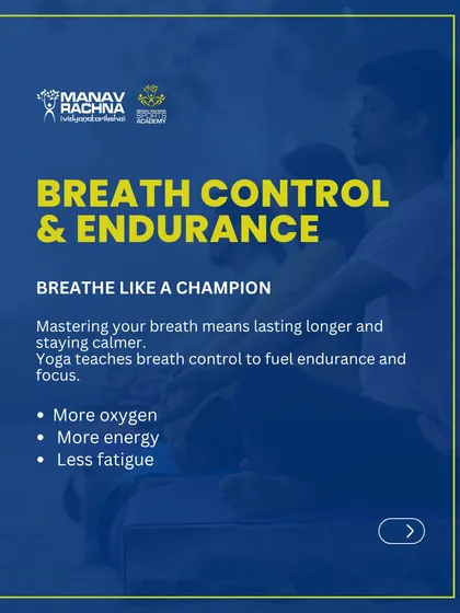 Breathe like a champion. Through yoga, our athletes master breath control to fuel endurance, increase energy, and reduce fatigue during intense competition.