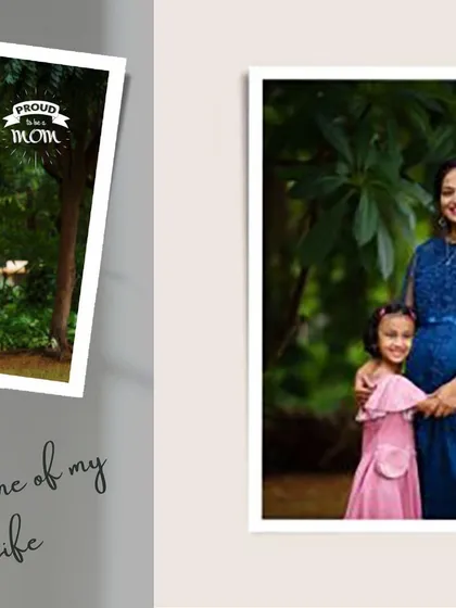 Celebrating the "best time of my life" with a beautiful outdoor portrait. This image captures the joy of a mother expecting her second child, sharing a loving moment with her daughter.