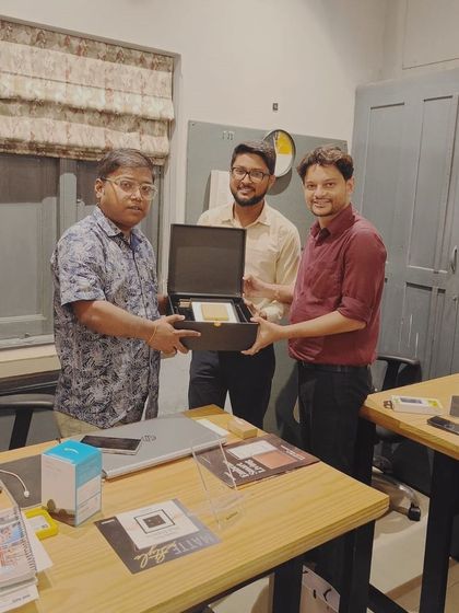 Designed for architects, powered for perfection. Our team with Architect Somen Sarkar in Kolkata, showcasing our WiFi Keypads that transform spaces effortlessly.