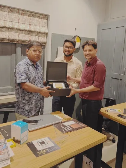 Designed for architects, powered for perfection. Our team with Architect Somen Sarkar in Kolkata, showcasing our WiFi Keypads that transform spaces effortlessly.