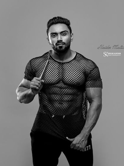 A black and white photoshoot, showing a different, artistic side.