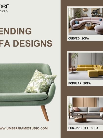A showcase of trending sofa designs, including curved, modular, and low-profile styles to suit any taste.