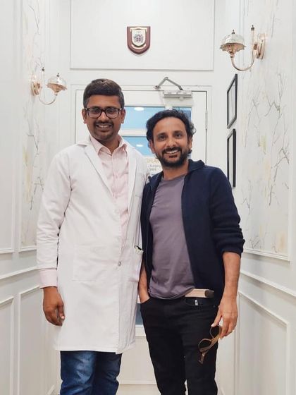 It is always a pleasure to have actor Inaamulhaq at the clinic. I appreciate his confidence in my hair and skin care services, including PRP and GFC treatments.