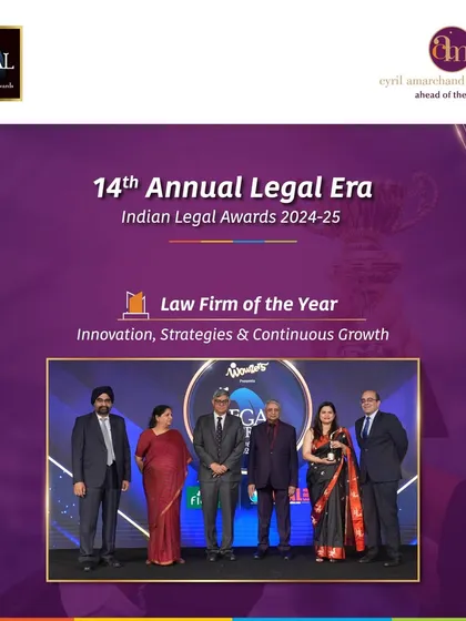At the 14th Annual Legal Era Indian Legal Awards, we were honored with the 'Law Firm of the Year' award for Innovation, Strategies & Continuous Growth, reflecting our forward-thinking approach.