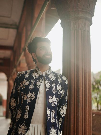 Gopalsons - Bespoke Men's Indian Ethnic Wear Artfully Layered Nehru Jackets photo 3