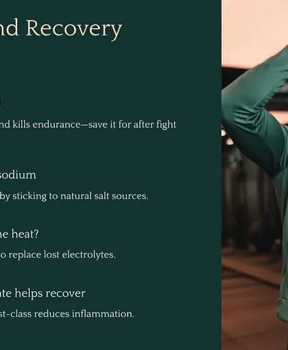 Proper hydration and recovery strategies are non-negotiable. This means limiting alcohol, watching your sodium intake, and hydrating extra when training in the heat.