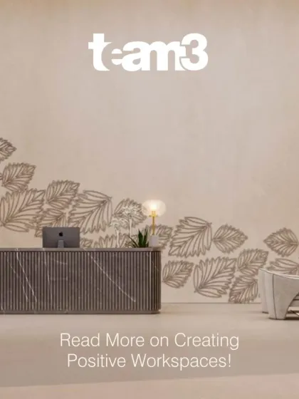 An excerpt from our newsletter, focusing on our philosophy of creating positive workspaces. This highlights our belief that offices should be inspiring environments that support the people within them.