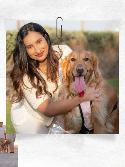 A lovely portrait of Zoey and her human. The connection between them is so clear, showcasing the special bond that makes pet ownership so rewarding.