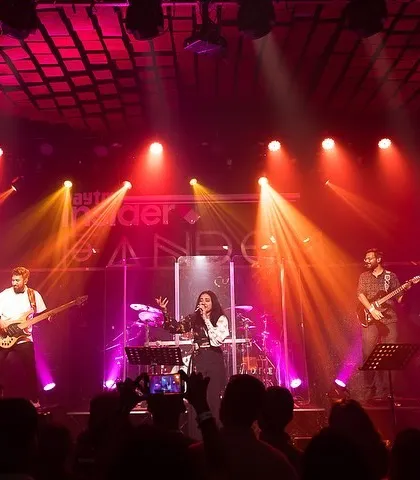My amazing band and I, doing what we love. We bring a full stage setup to give you a complete concert experience, whether it's for a college fest or a corporate event.