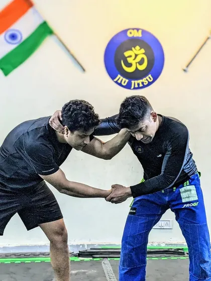Learn, grow, become. This image shows a wrestling clinch, where we are fighting for head position and control. This is the foundation of stand-up grappling.