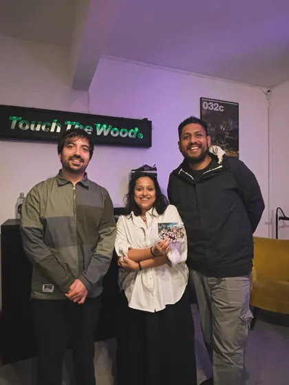 With the crew at Touch The Wood Radio in Rome. Connecting with other music lovers and sharing my sound on international platforms is one of the purest highs. This was a sick session.