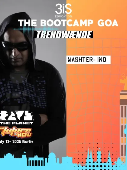 The official artist flyer for my performance at Rave The Planet. Representing India on a global stage like this was a dream come true.
